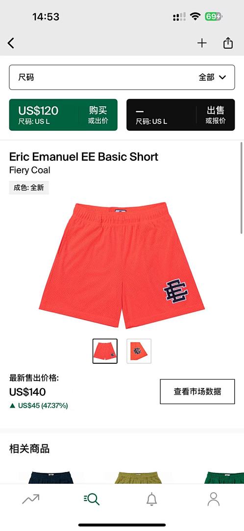 Eric Emanuel Shorts — Basic Fiery Coal