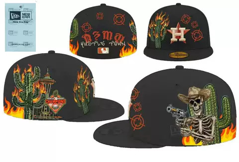 Houston Astros H-Town Hustle Town Custom 59FIFTY — Black