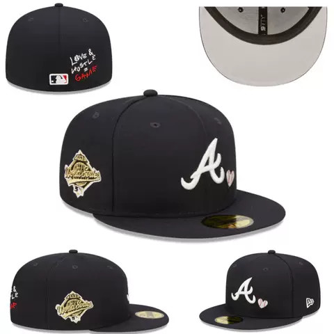 Atlanta Braves Black Love & Hustle 1995 World Series 59FIFTY