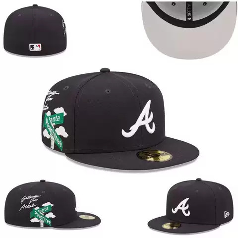 Atlanta Braves Black Greetings from Atlanta 59FIFTY