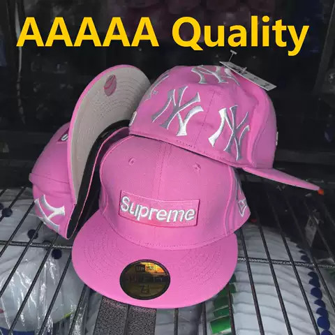 Supreme x NY Yankees Pink 59FIFTY — AAAAA Quality (Alt)