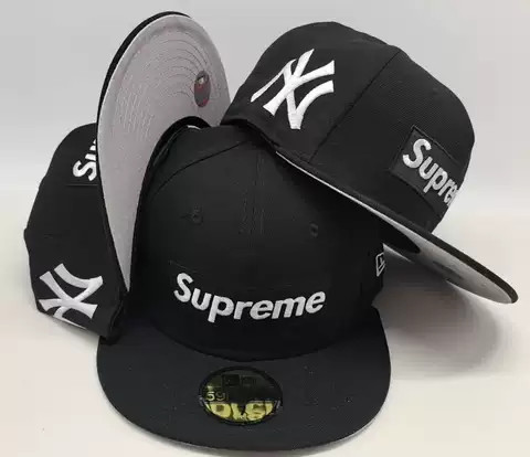 Supreme x NY Yankees Black 59FIFTY