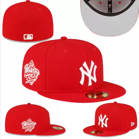 NY Yankees Red 1999 World Series Side Patch 59FIFTY