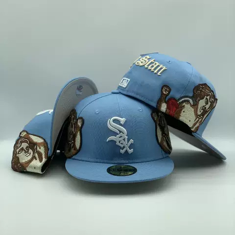 NY Yankees Light Blue Jon Stan Cherub Custom 59FIFTY