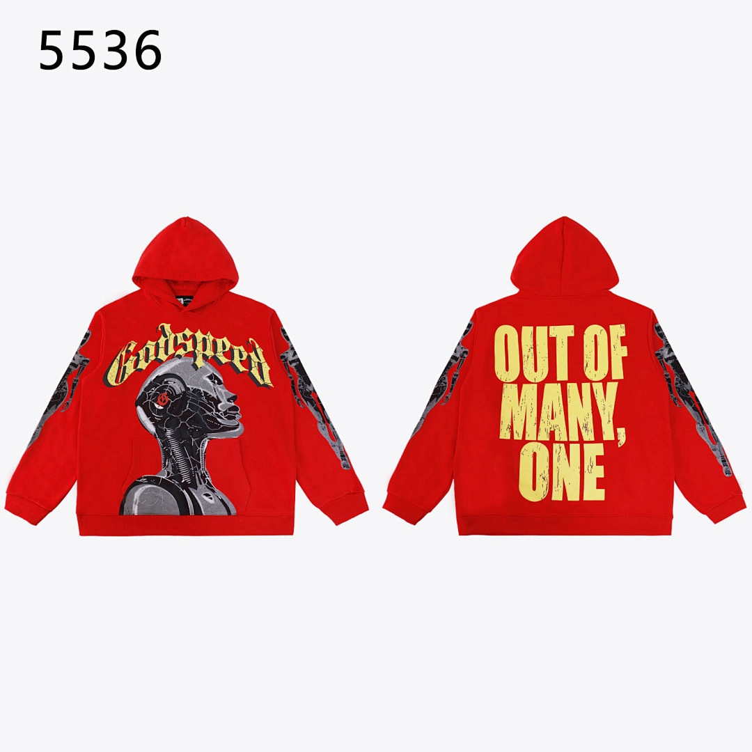 GodSpeed Hoodie — 5536 (Washed Red)