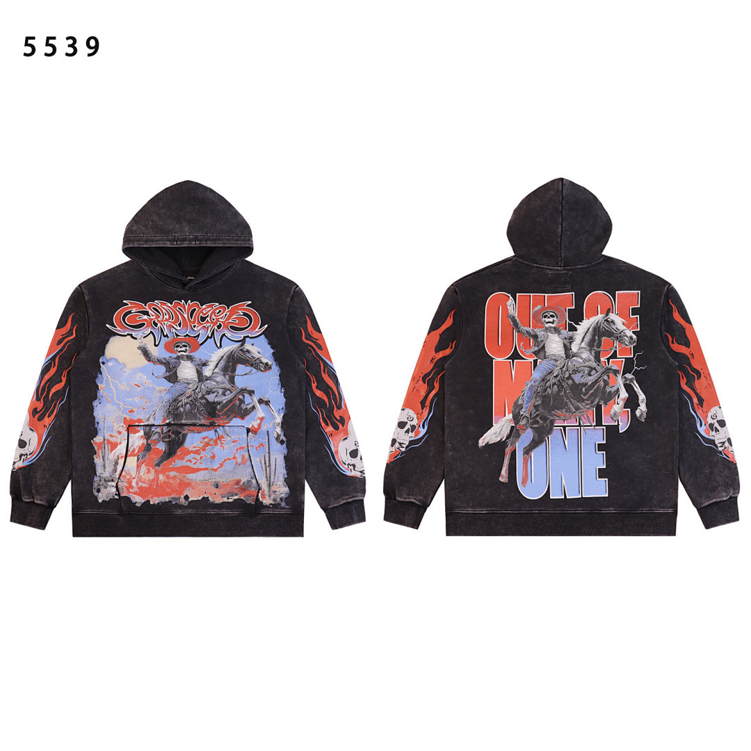 GodSpeed Hoodie — 5539 (Washed Black)
