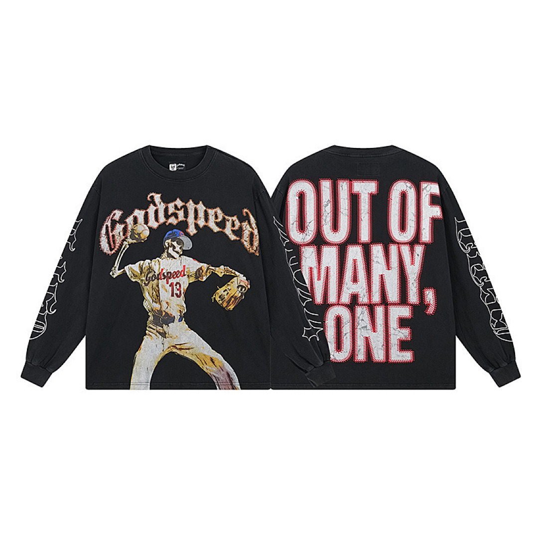 GodSpeed Long Sleeve — 1158 (Washed Black)