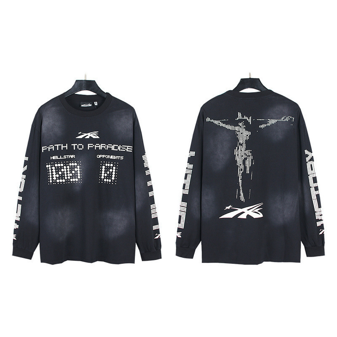 Hellstar Long Sleeve — X3-650 (Washed Black)