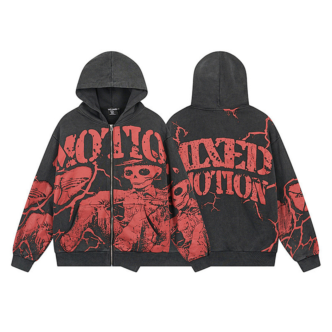 Mixed Emotion Hoodie — ME0050 (Washed Black)
