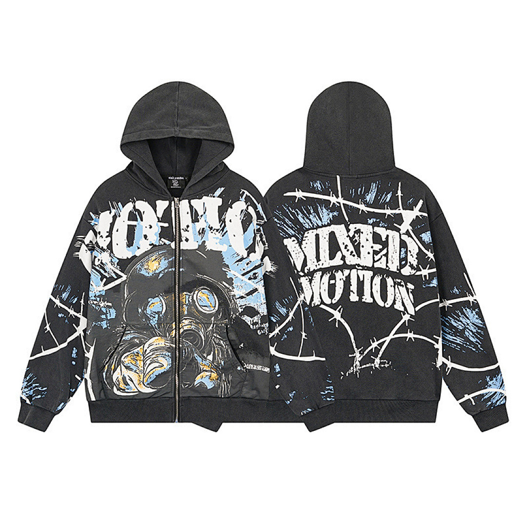 Mixed Emotion Hoodie — ME0051 (Washed Black)