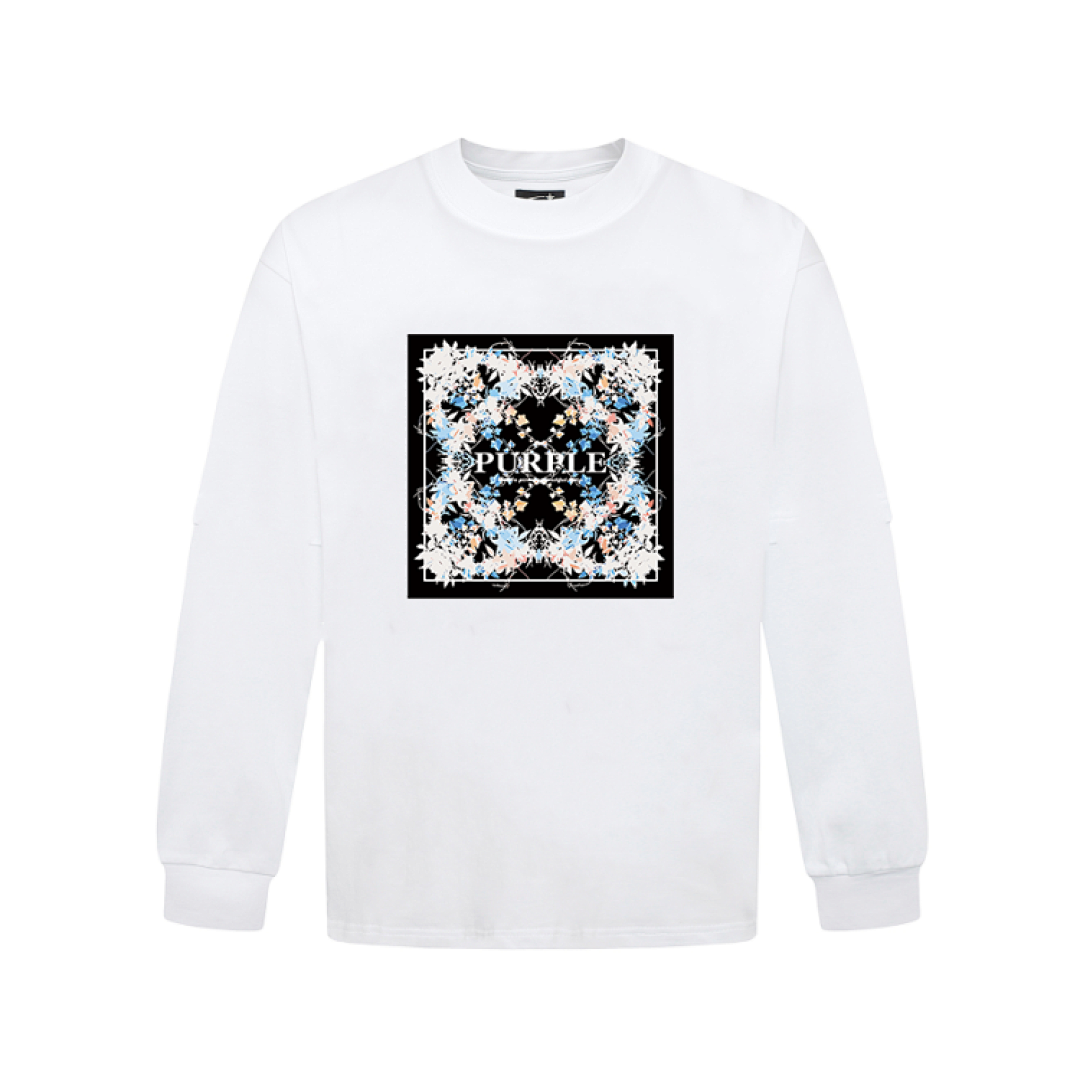 Purple Brand Long Sleeve — Purple Brand Long Sleeve —# White angle 1