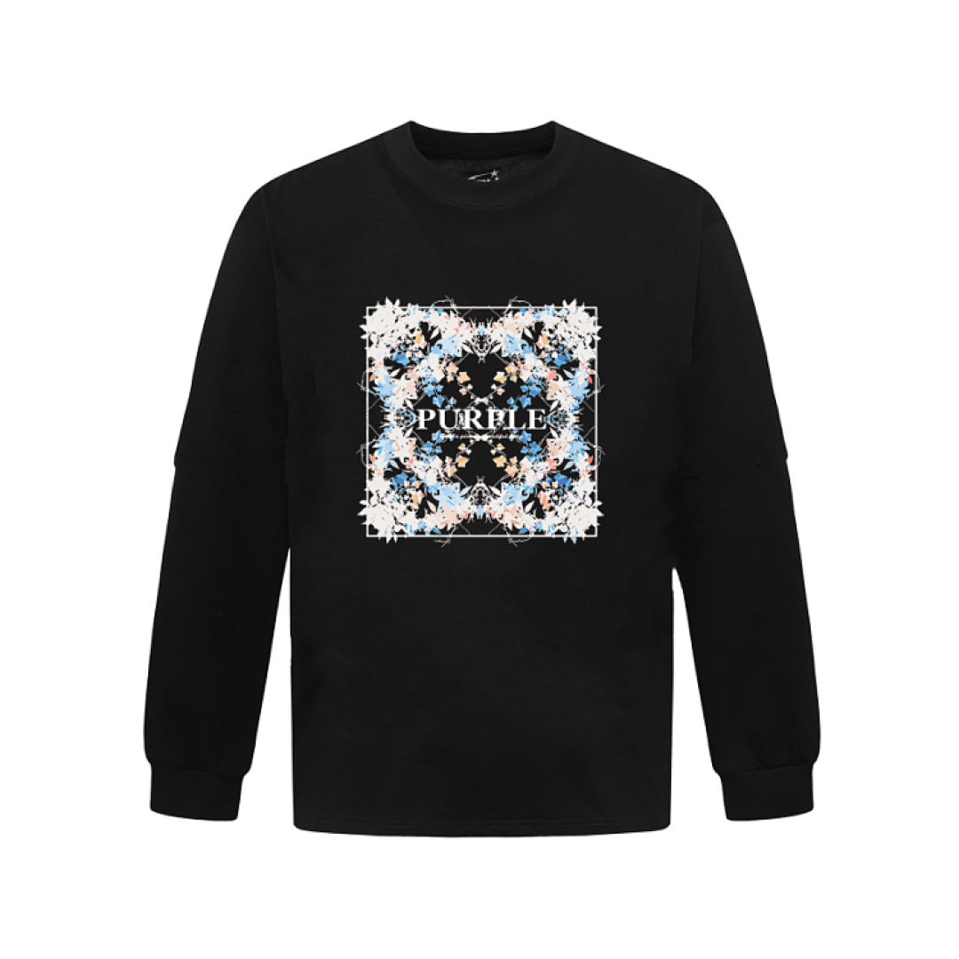 Purple Brand Long Sleeve — Purple Brand Long Sleeve —# Black angle 1