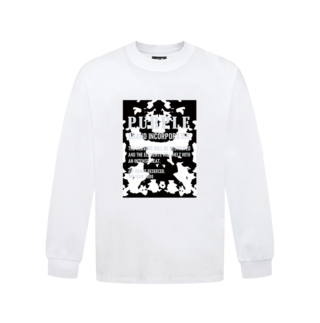 Purple Brand Long Sleeve — Purple Brand Long Sleeve —# White angle 1