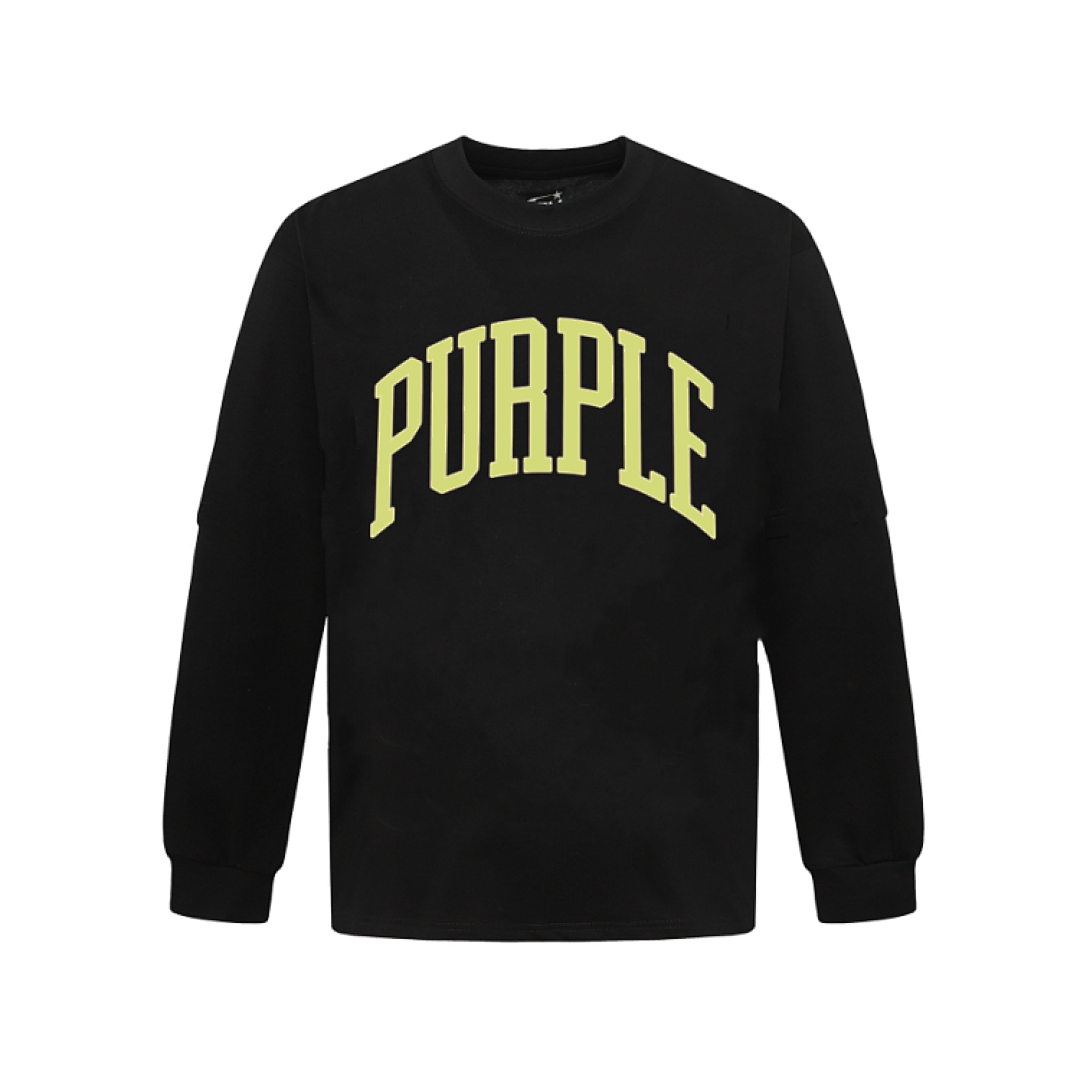 Purple Brand Long Sleeve — Purple Brand Long Sleeve —# BlackYellow angle 1