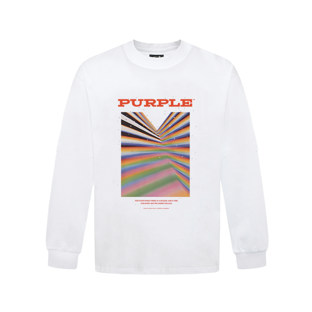 Purple Brand Long Sleeve — Purple Brand Long Sleeve —# White angle 1