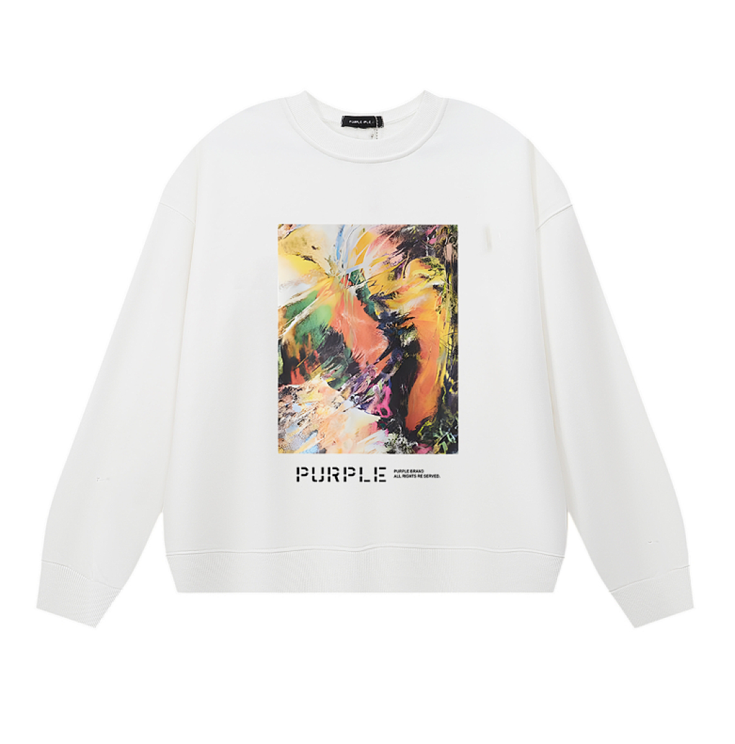 Purple Brand Long Sleeve — Purple Brand Long Sleeve —# White angle 1
