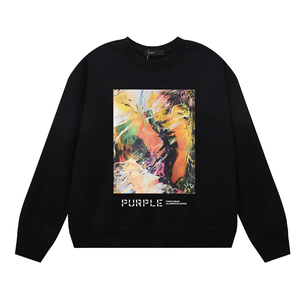 Purple Brand Long Sleeve — Purple Brand Long Sleeve —# Black angle 1
