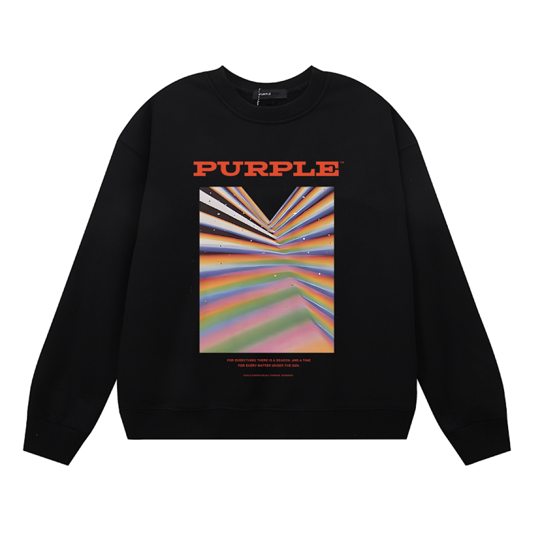 Purple Brand Long Sleeve — Purple Brand Long Sleeve —# Black angle 1