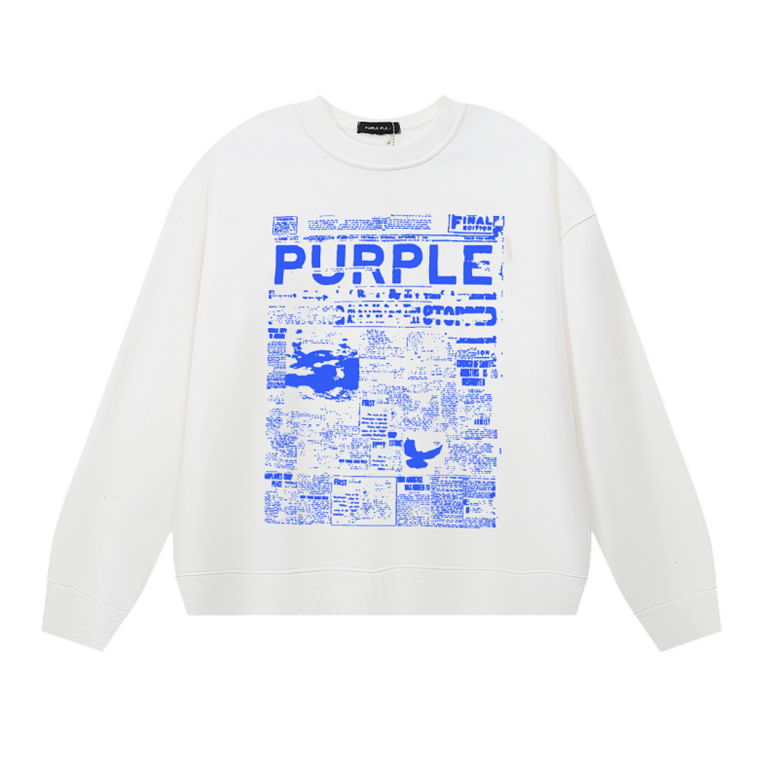 Purple Brand Long Sleeve — Purple Brand Long Sleeve —# White angle 1