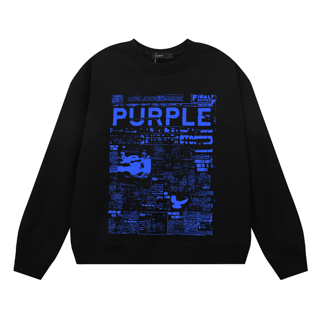 Purple Brand Long Sleeve — Purple Brand Long Sleeve —# Black angle 1