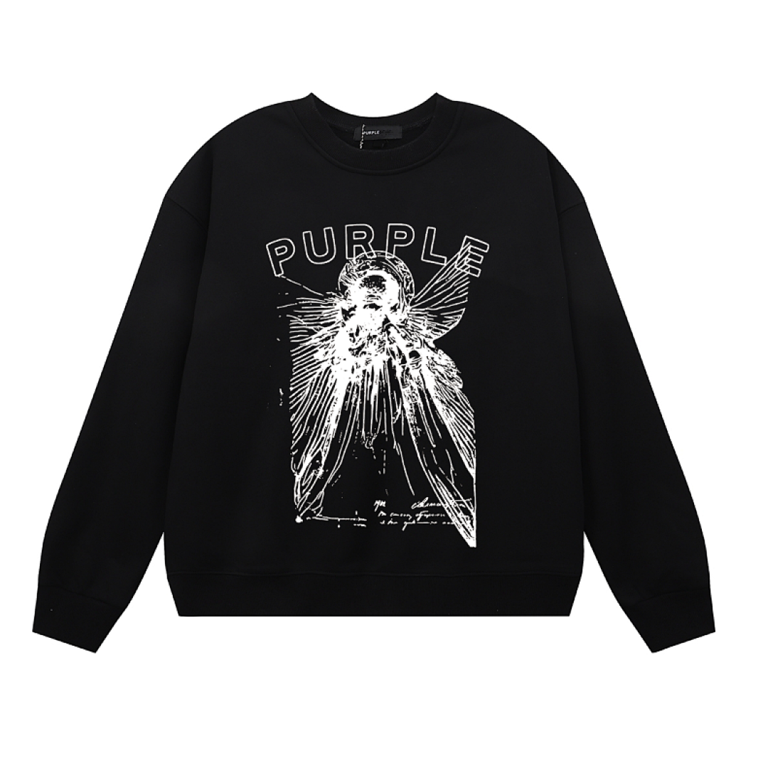 Purple Brand Long Sleeve — Purple Brand Long Sleeve —# Black angle 1