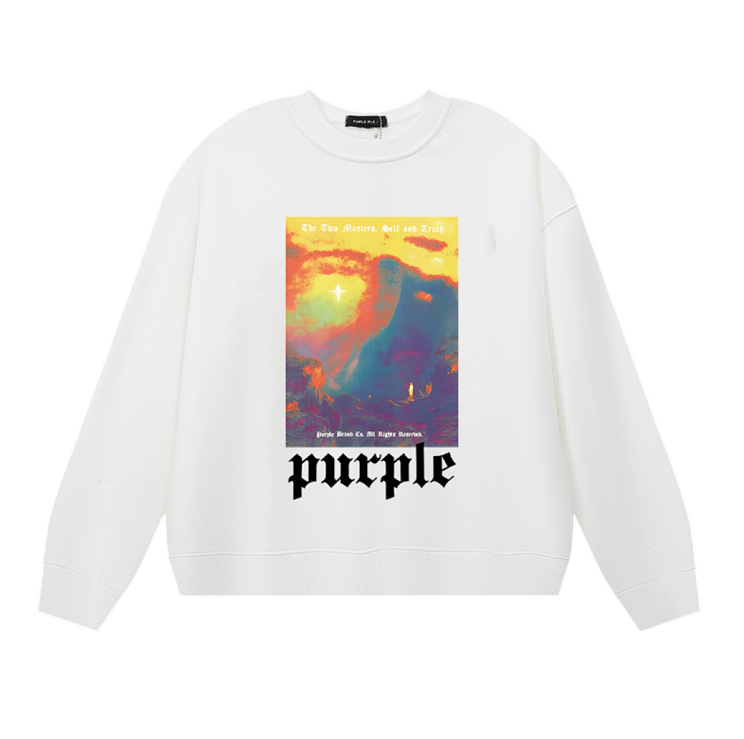 Purple Brand Long Sleeve — Purple Brand Long Sleeve —# White angle 1