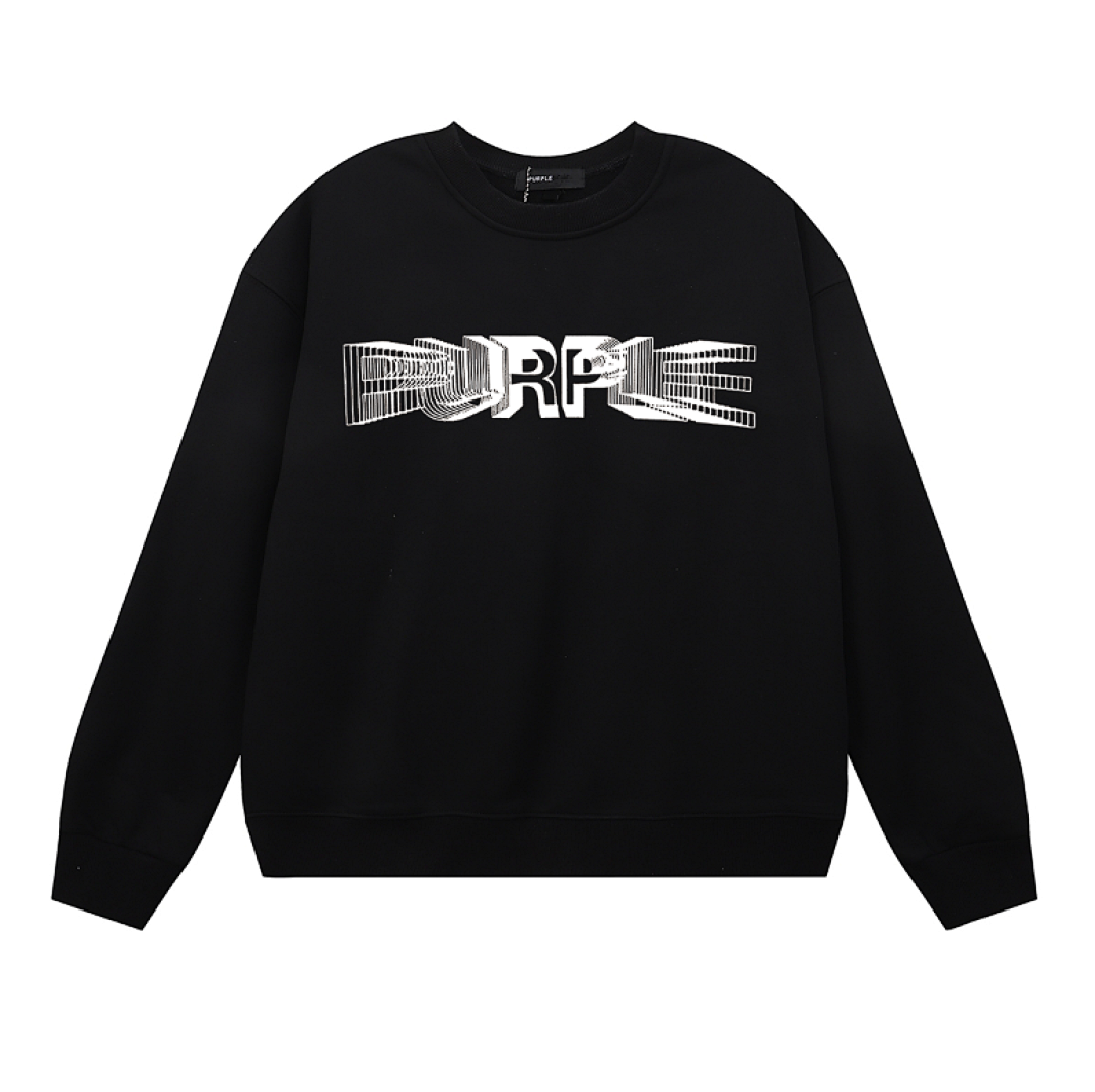Purple Brand Long Sleeve — Purple Brand Long Sleeve —# Black angle 1
