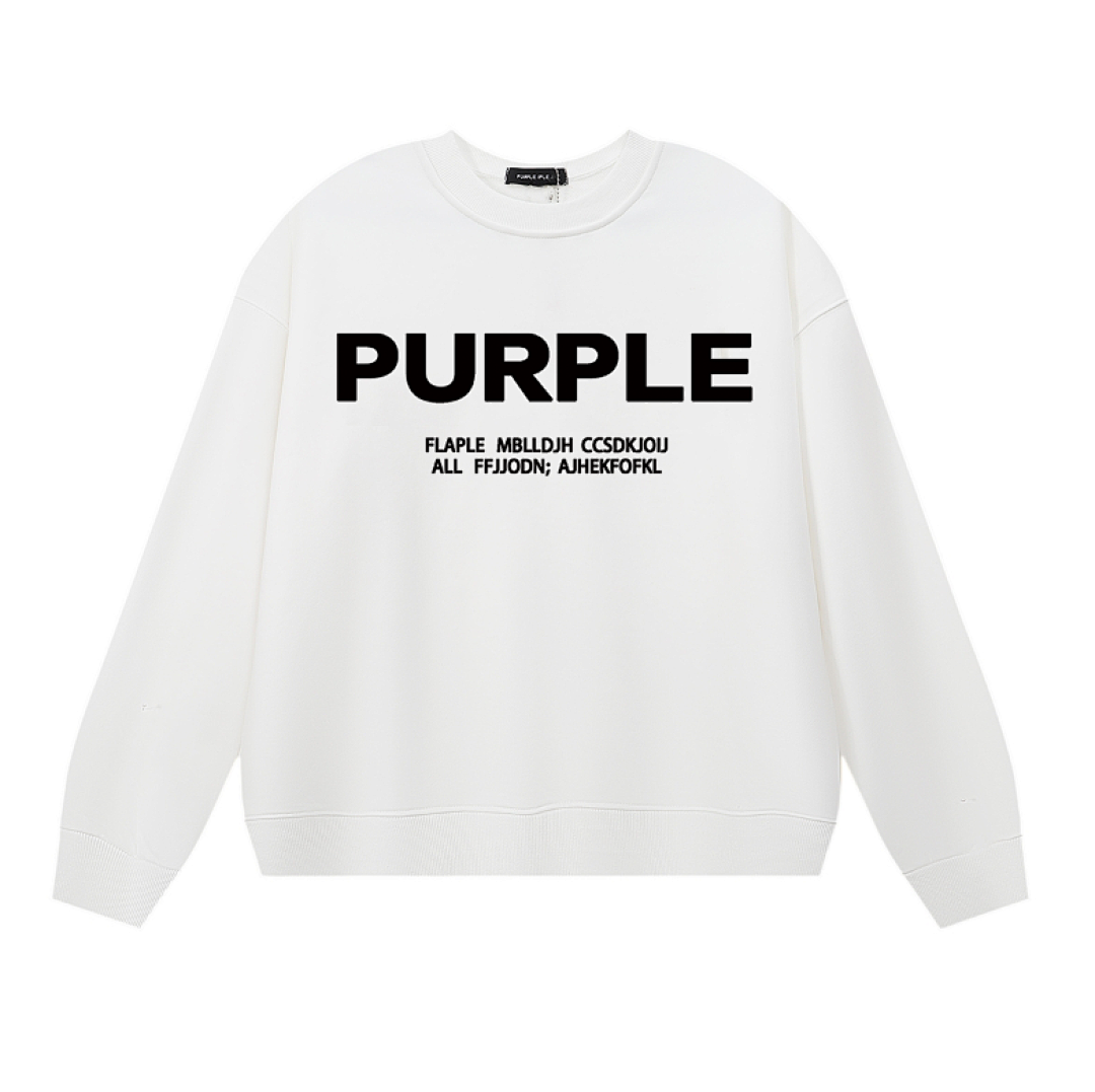 Purple Brand Long Sleeve — Purple Brand Long Sleeve —# White angle 1