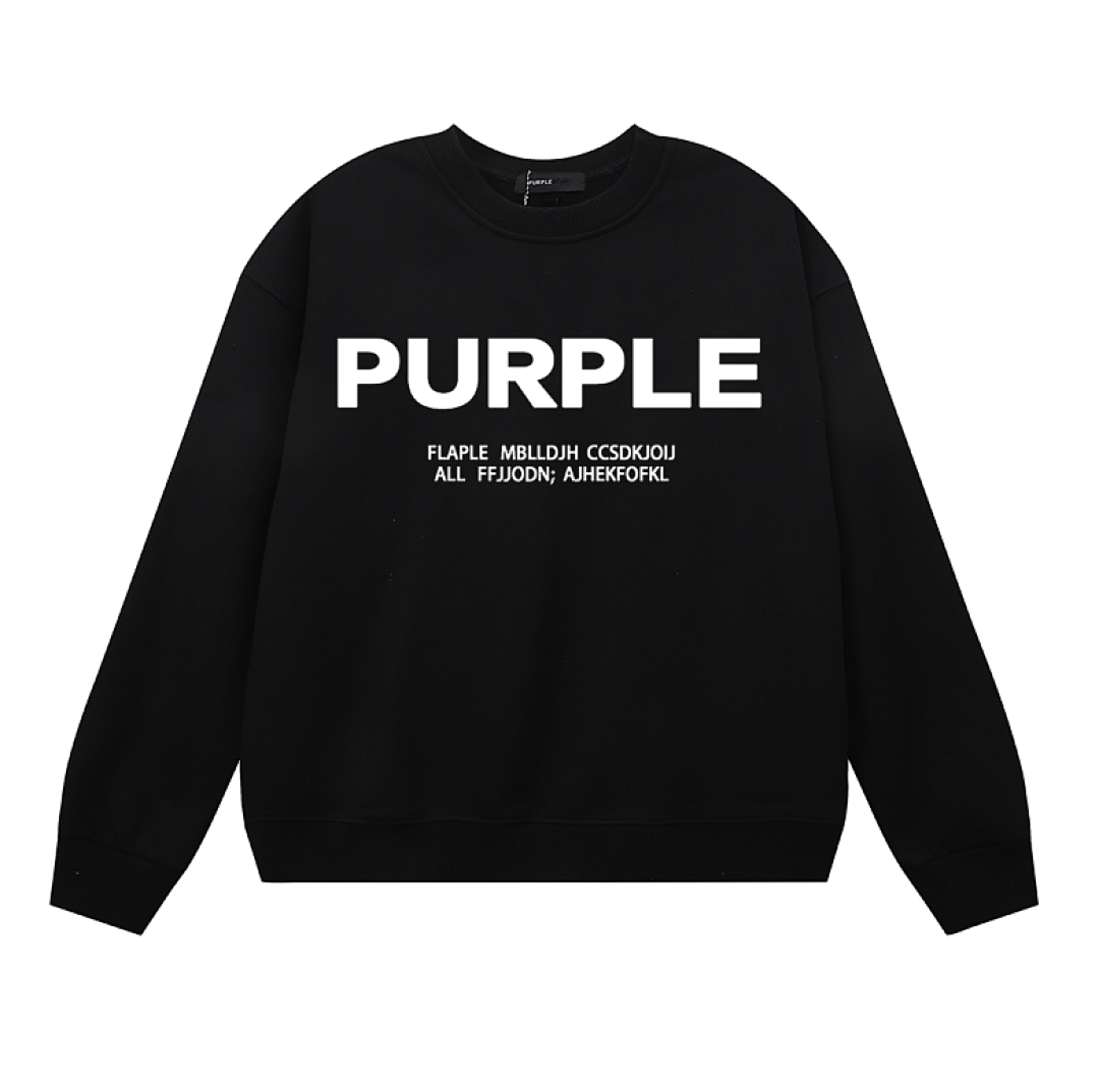 Purple Brand Long Sleeve — Purple Brand Long Sleeve —# Black angle 1