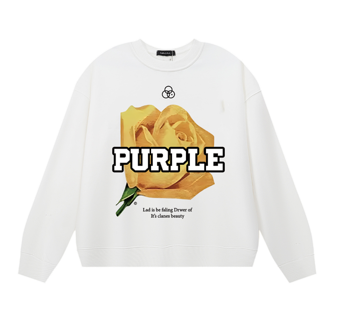 Purple Brand Long Sleeve — Purple Brand Long Sleeve —# White angle 1