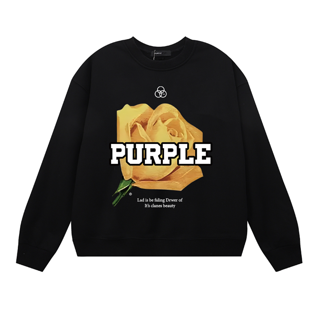 Purple Brand Long Sleeve — Purple Brand Long Sleeve —# Black angle 1