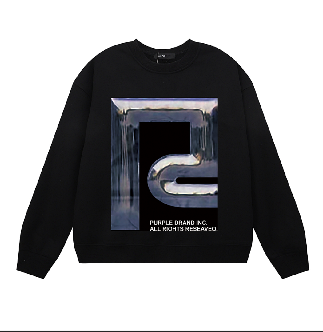 Purple Brand Long Sleeve — Purple Brand Long Sleeve —# Black angle 1