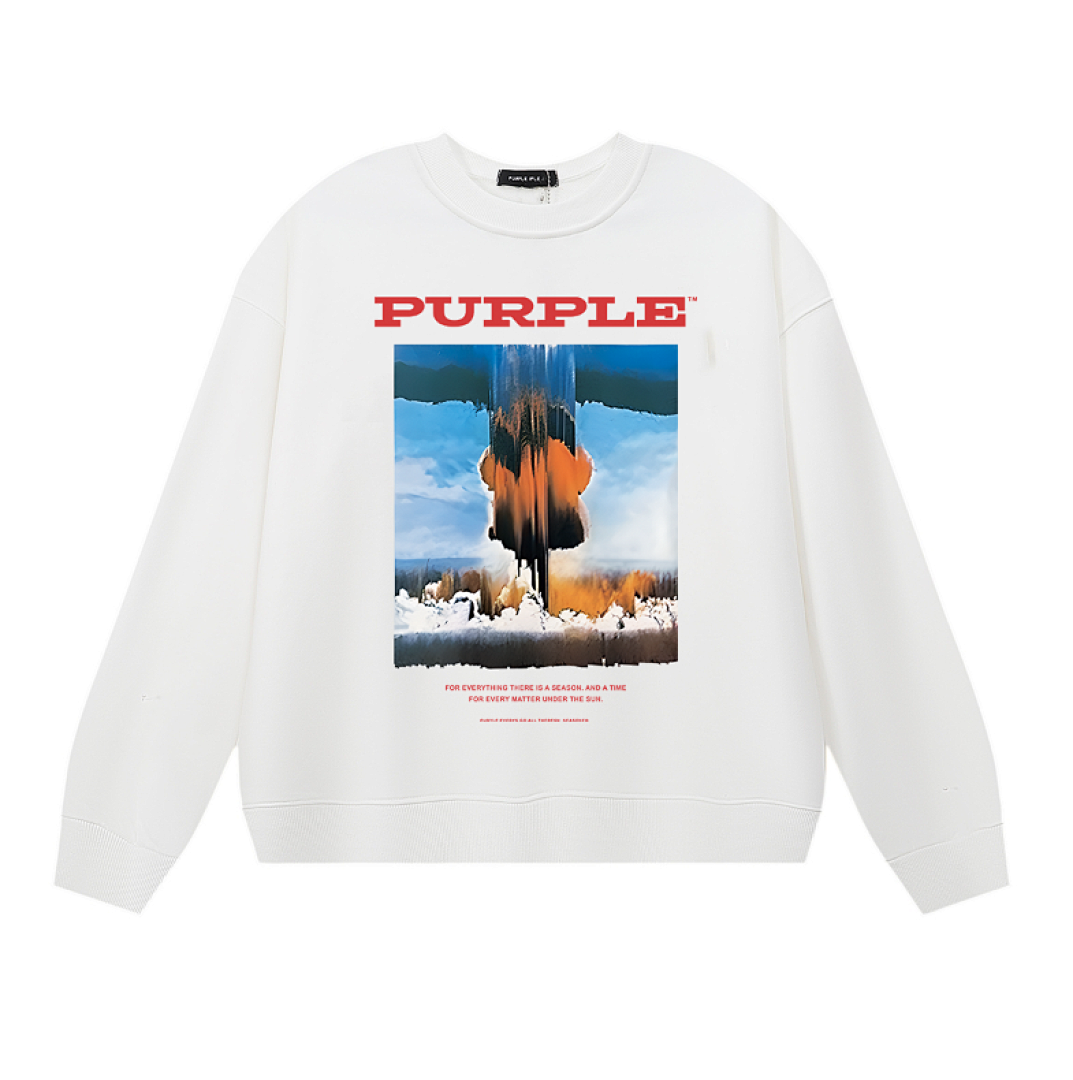 Purple Brand Long Sleeve — Purple Brand Long Sleeve —# White angle 1