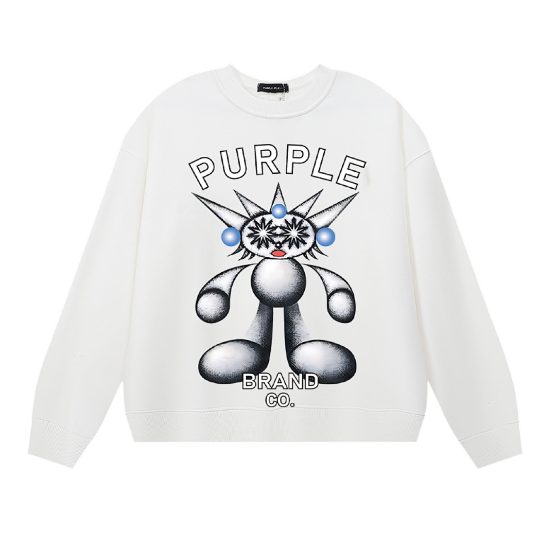 Purple Brand Long Sleeve — Purple Brand Long Sleeve —# White