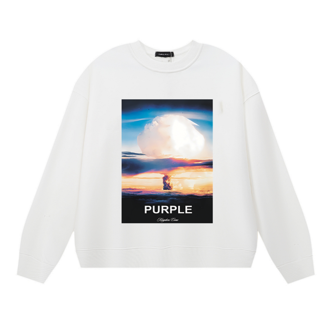 Purple Brand Long Sleeve — Purple Brand Long Sleeve —# White