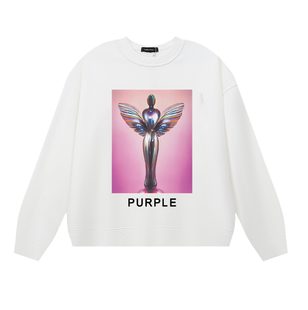 Purple Brand Long Sleeve — Purple Brand Long Sleeve —# White